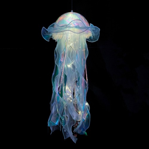 Illuminated Jellyfish - Happy Blue