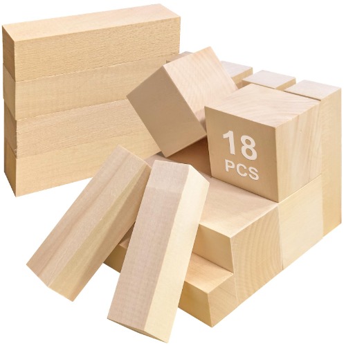 Basswood carving blocks, 2 sizes