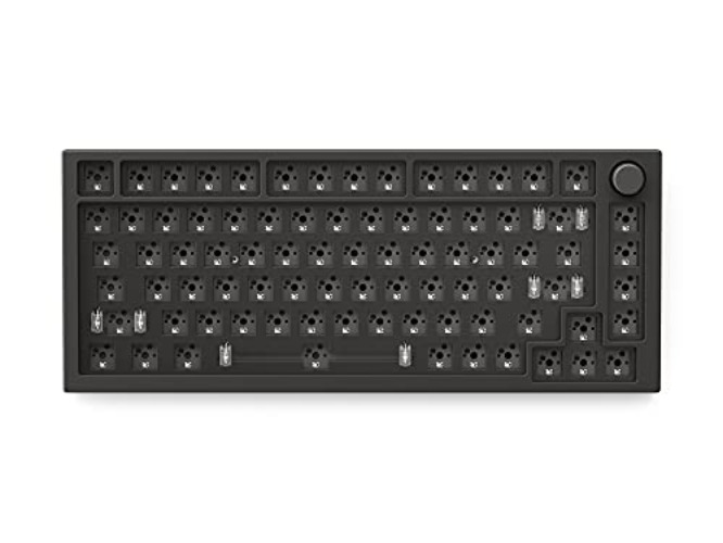 Glorious Gaming GMMK PRO 75% Barebones Black (Frame Only) - Modular Mechanical Gaming Keyboard, TKL Size (75%), 3.3lb Frame, RGB, Fully Customisable, 5-Pin Switch Support - Barebone Black Slate
