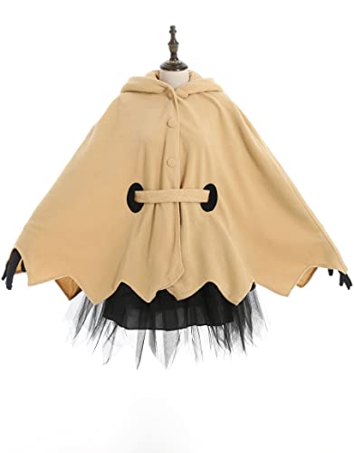 miccostumes Women's Yellow Ghost Cosplay Cloak with Skirt Belt Gloves - 1X-2X