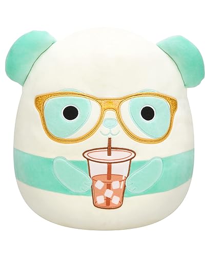 Squishmallows Original 14-Inch Sissy Teal Panda with Glasses - Large Ultrasoft Official Jazwares Plush