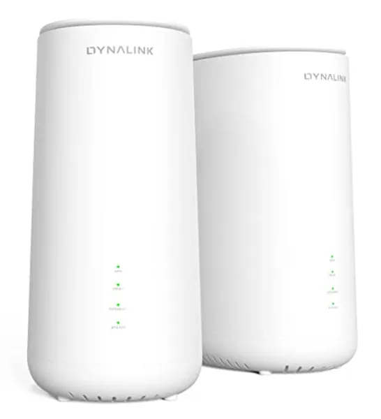 Dynalink AXE10200 Tri-Band WiFi 6E Whole Home Mesh System(DL-WME38) New 6GHz Band Support 10-Streaming,Speed Up to 10.2Gbps, Up to 6,000 sq.ft, 200 Devices, Gigabit Ports, Parental Controls, 2 Routers