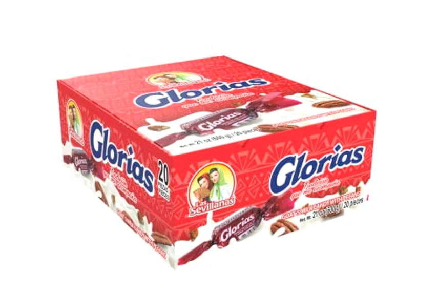 Glorias Pecan 30g Family Display pack w/20 pieces Las Sevillanas