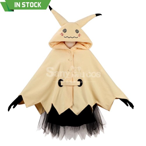 【In Stock】Anime Pokémon Zuruggu and Mimikkyu Cosplay Mimikyu Pajamas Cosplay Costume - L