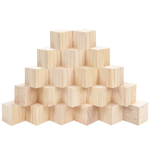 2inch wood cubes