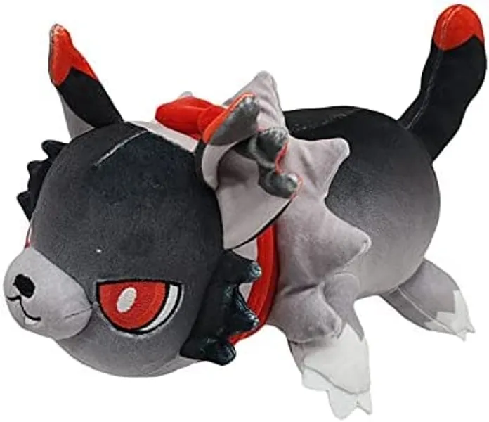 Angels and Demons Cat Plushies Toy, Meemeows Food Plushies Pillow, Cute Cat Plush Toy, Cute Anime Cartoon Cat Plush Animal Doll, Can Be Used as an Encouragement Gift for Children (Wolf Cat) - Wolf Cat