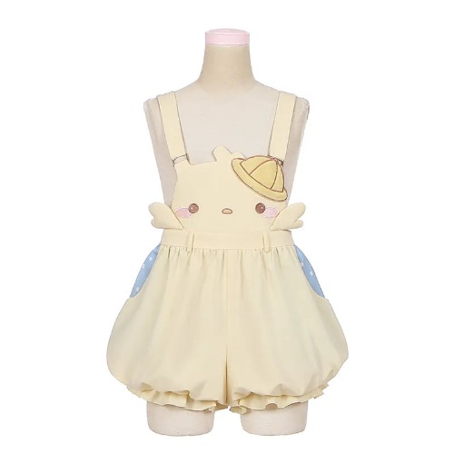 Yellow Bloomer Romper - M