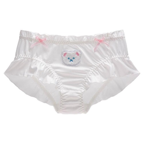 Bear Panties - White / M