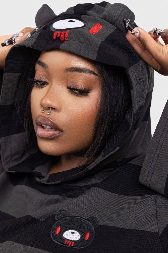 Harajuku Hooded Dress | 4XL / Black / 100% Cotton