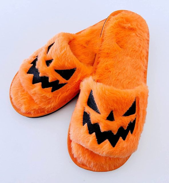 Halloween Slippers - Orange / us9.5(26cm)