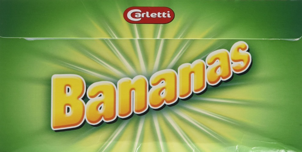 CARLETTI Chocolate Foam Bananas (Pack of 30) 0.75kg