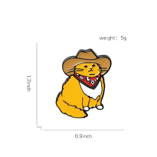 Cowboy Cat Pin