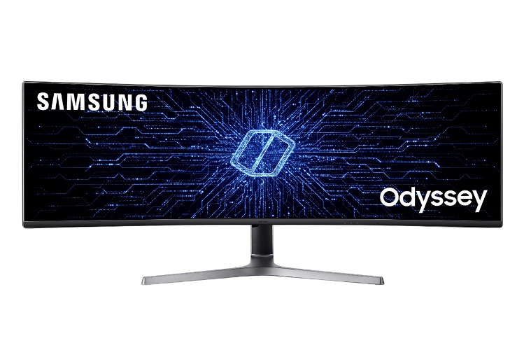 SAMSUNG Odyssey CRG Series 49-Inch Dual QHD (5120x1440) Gaming Monitor, 120Hz, Curved, QLED, HDR, Height Adjustable Stand, Radeon FreeSync (LC49RG90SSNXZA) - 49-inch Dual QHD, 120Hz HDMI and DP Cable Included