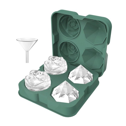 Rose Diamond Ice Cube Mold Maker
