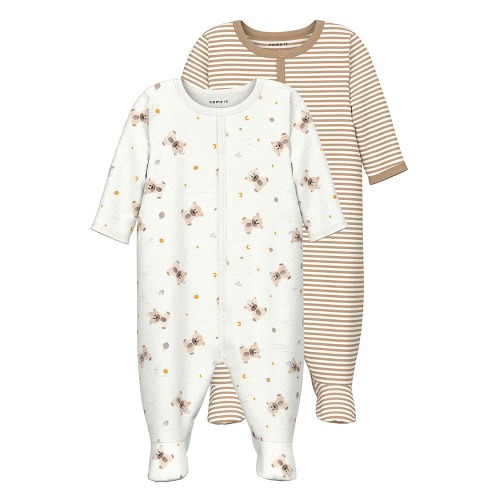 NAME IT Nbnnightsuit 2p W/F Incense Teddy Noos uniseks-baby pyjama - 74