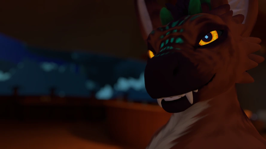 Moonfang Dragon VRC Avatar