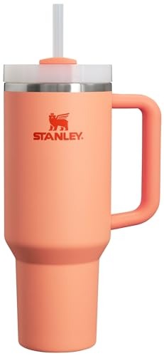 Stanley Quencher H2.0 FlowState Stainless Steel Vacuum Insulated Tumbler with Lid and Straw for Water, Iced Tea or Coffee - 40 oz - Nectarine