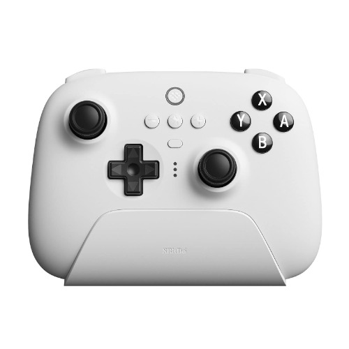8Bitdo Ultimate Bluetooth Controller with Charging Dock, Bluetooth Controller for Switch and Windows (White) - White