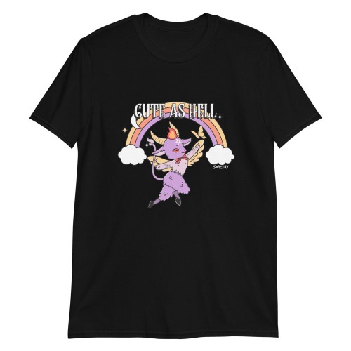 'Cute as Hell' Grunge Alt Short-Sleeve Unisex T-Shirt - S