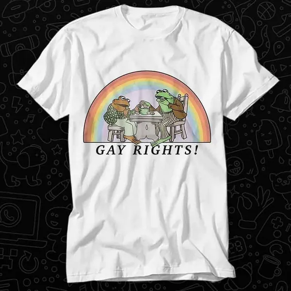 Frog & Toad Say Gay Rights LGBT Pride Proud T Shirt Gift For Womens Mens Unisex Top Adult Tee Vintage Music Best Movie OZ258