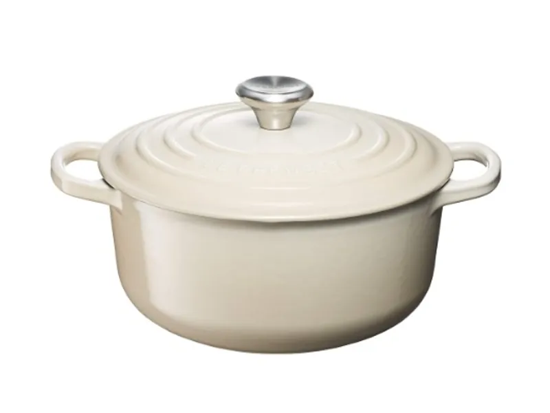 Le Creuset Signature Cast Iron Round Casserole, 20 cm, Dune