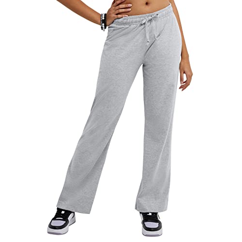 Champion Women's Pants, Jersey Pants, Lightweight, Comfortable Lounge Pants for Women, 31.5" (Plus Size Available) - Standard - XX-Large - Oxford Gray