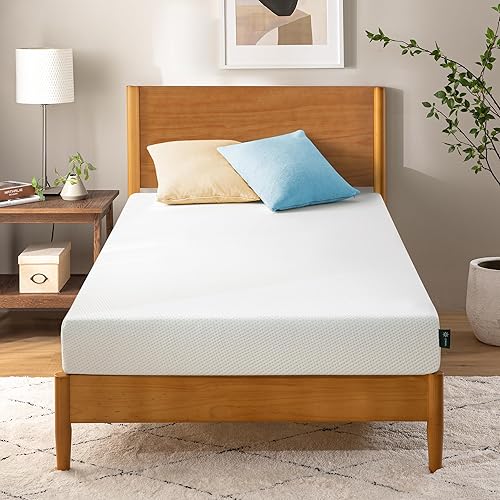 ZINUS 5 Inch Green Tea Memory Foam Mattress [New Version], Twin, Fiberglass free, Medium Firm Feel, Zoned Pressure Relief, Certified Safe Foams & Fabric, Mattress in A Box - Twin - 5" - New Small Box