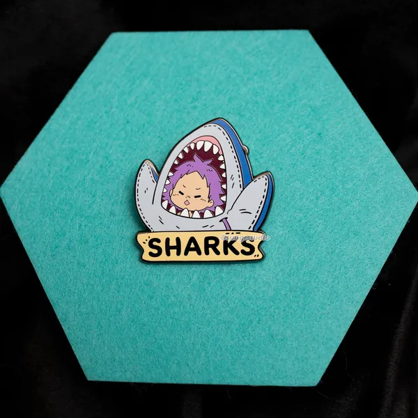 Dorohedoro "Heiwa Sharks" Ebisu Hard Enamel Pin - [A Grade] / Locking Clasp