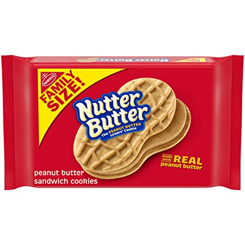 Nutter Butter Family Size Peanut Butter Sandwich Cookies, 16 oz - PEANUT BUTTER - 1 Pound (Pack of 1)