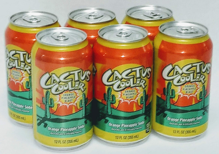 Cactus Cooler Orange Pineapple Soda - 12 Oz (6 - Pack) - 