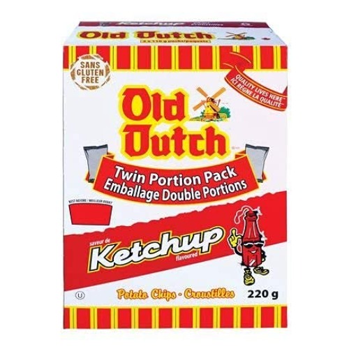 Old Dutch Ketchup Chips - 220g Box {Imported from Canada} - Ketchup - 7.76 Ounce (Pack of 1)