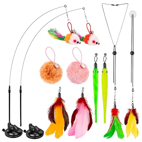 2 Pack 3 in 1 Interactive Cat Toy for Indoor Cats