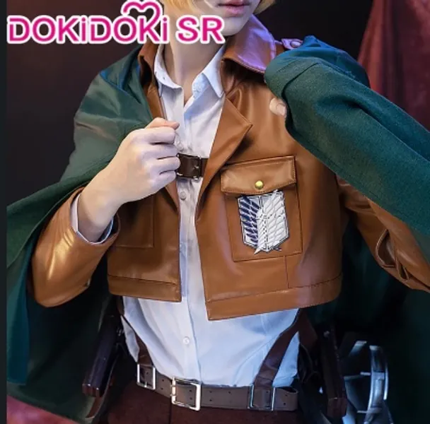 DokiDoki-SR Anime Attack on Titan Cosplay  Eren /Mikasa Ackerman/ Armin Arlert/Levi/Hanji Zoe | Eren Inside / S