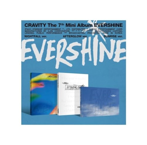 CRAVITY - 7th Mini Album EVERSHINE CD+Pre-Order Benefit (AFTERGLOW ver.)