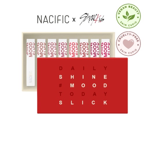 NACIFIC X STRAY KIDS Shine Mood Slick Lip Tint Set + 8 Photocards | Default Title