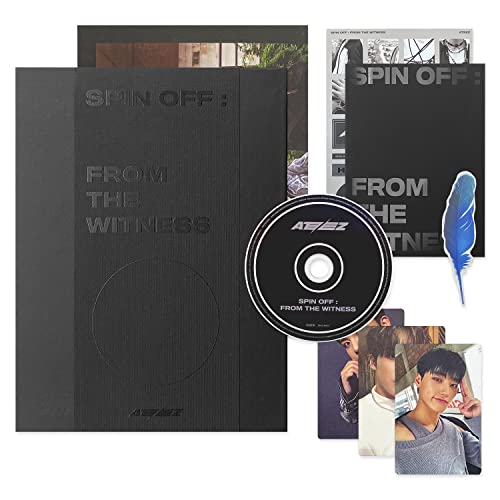 ATEEZ - [SPIN OFF : FROM THE WITNESS] (WITNESS VER. Out Box + Photo Booklet + Bookmark + DISC + 3 Photocard + Sticker + Folded Poster + 2 Pin Button Badges + 4 Extra Photocards