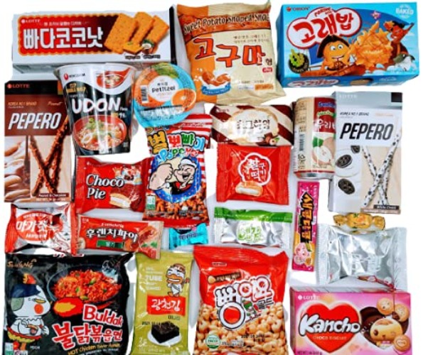 Large Korea Treat Box - Korean Snack Gift Box Full of Delicious Korean snacks. Perfect to Send as a Gift