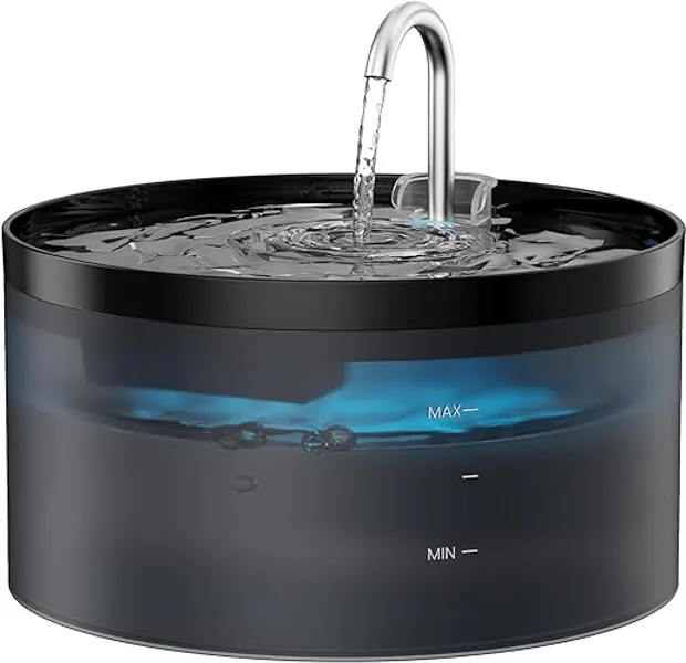 Cat Water Fountain: 108oz/3.2L Cat Fountain Super Silent Pet Water Fountain - Water Fountains for Cats Indoor - Faucet Cat Fountain - Quiet Water Pump - Suitable for Cats and Dogs - BEMOONY - Cat fountain