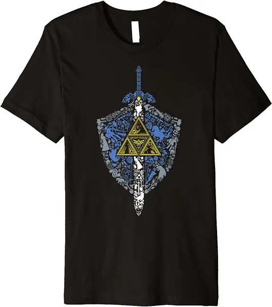 Nintendo Zelda Hylian Shield Element Icons Premium T-Shirt