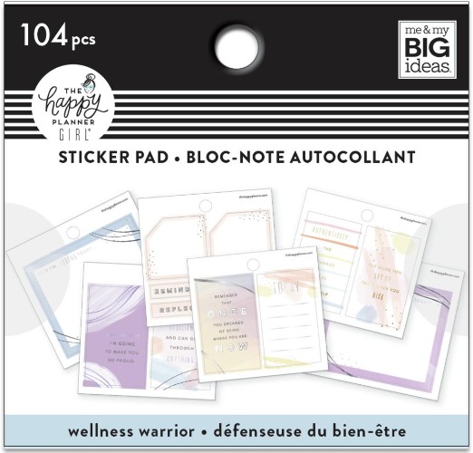 Tiny Sticker Pad - Wellness Warrior | Default Title