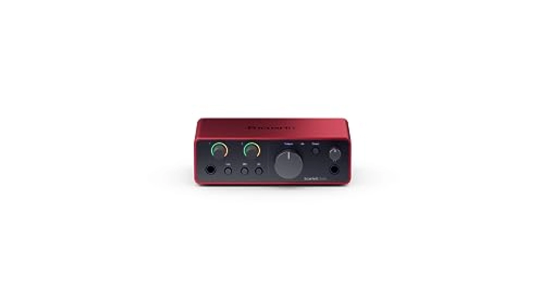 Focusrite Scarlett Solo 4th Gen USB Audio Interface, for the Guitarist, Vocalist, or Producer — High-Fidelity, Studio Quality Recording, and All the Software You Need to Record - Solo – 1 mic pre - 4th Gen