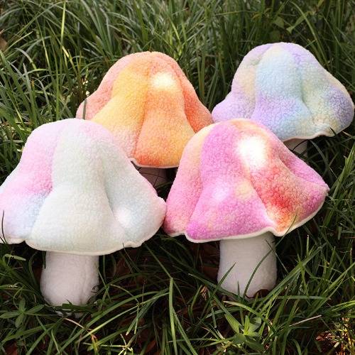 Colorful Mushroom Plush: Soft, Decorative, Gift - A / 32cm