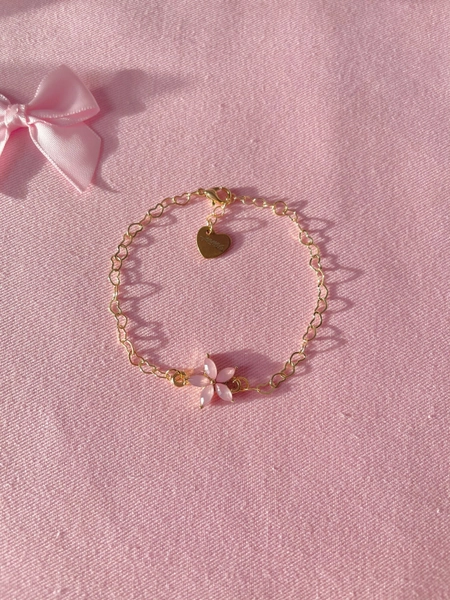 Blossom angel bracelet/gold plated/handmade/for prinsess/sparkly/best gift/christmasgift/comes beautifully gift wrapped/adjustable/zircon