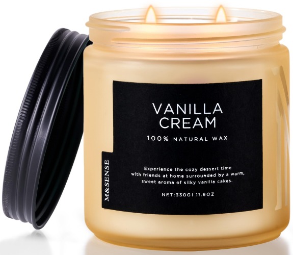 M&SENSE Vanilla Cream scented candle