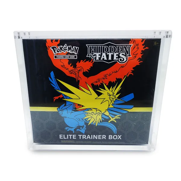 Pokemon Elite Trainer Acrylic Sealed Product Protector Box with Magnetic Sealed Lid [In Stock]