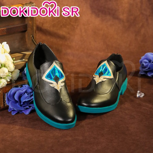 DokiDoki-SR Game Honkai: Star Rail Cosplay Aventurine Shoes Shajin Sha Jin | EU36-37-Order Processing Time Refer to Description Page