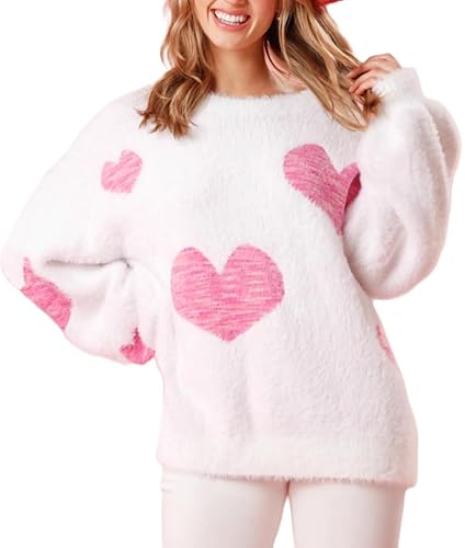 Pink Heart Sweater