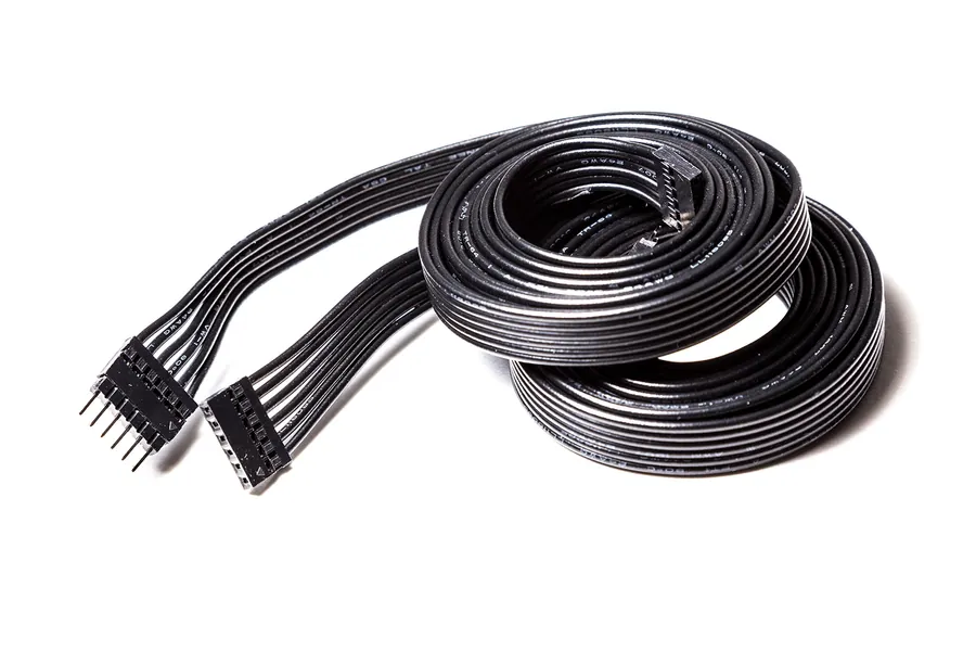 Litcessory Extension Cable for Philips Hue Lightstrip Plus (1m, 2 Pack, Black - Standard 6-PIN V3)