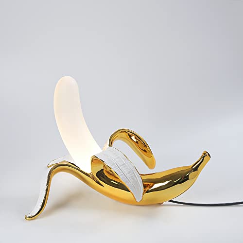Throne FoxieKT LAZHUG Modern Plated Resin Banana Table Lamp Light