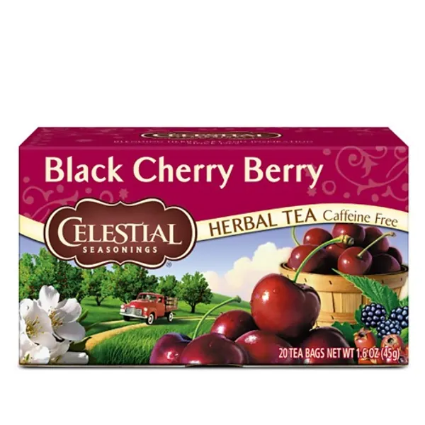 Celestial Seasonings Herbal Tea, Black Cherry Berry, 20 Count (Pack of 6) - Black Cherry Berry